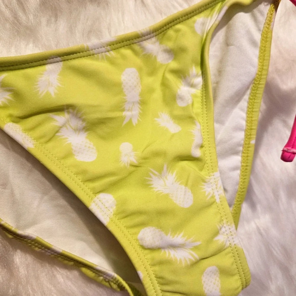 G21 Pineapple Print String Bikini Bottoms - Picture 3 of 4